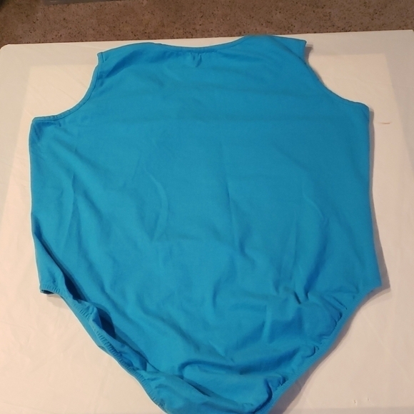 ULLA Popken Tank Body Suit Turquoise 24/26 EUC - Picture 6 of 11